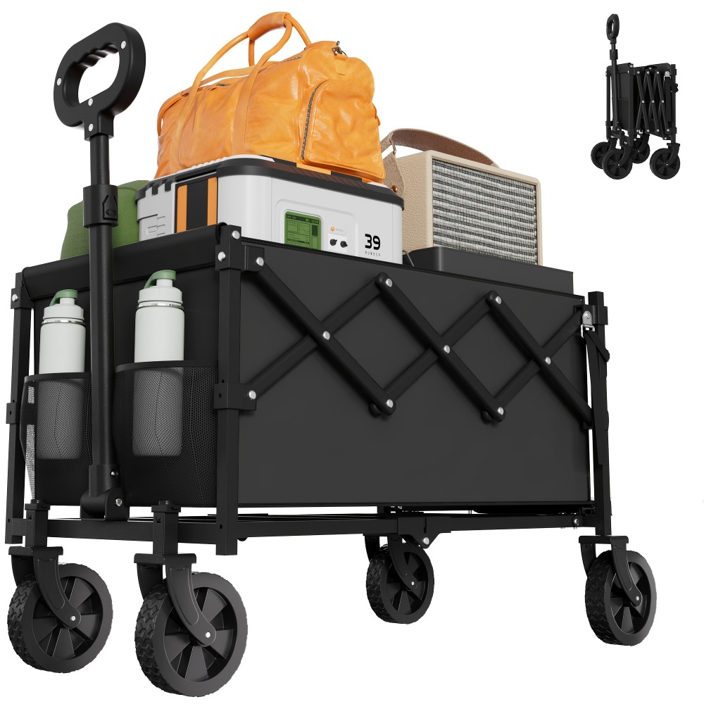 Outdoor Camping Trolley - Gerobak Taman Lipat Kapasitas 360 lbs,