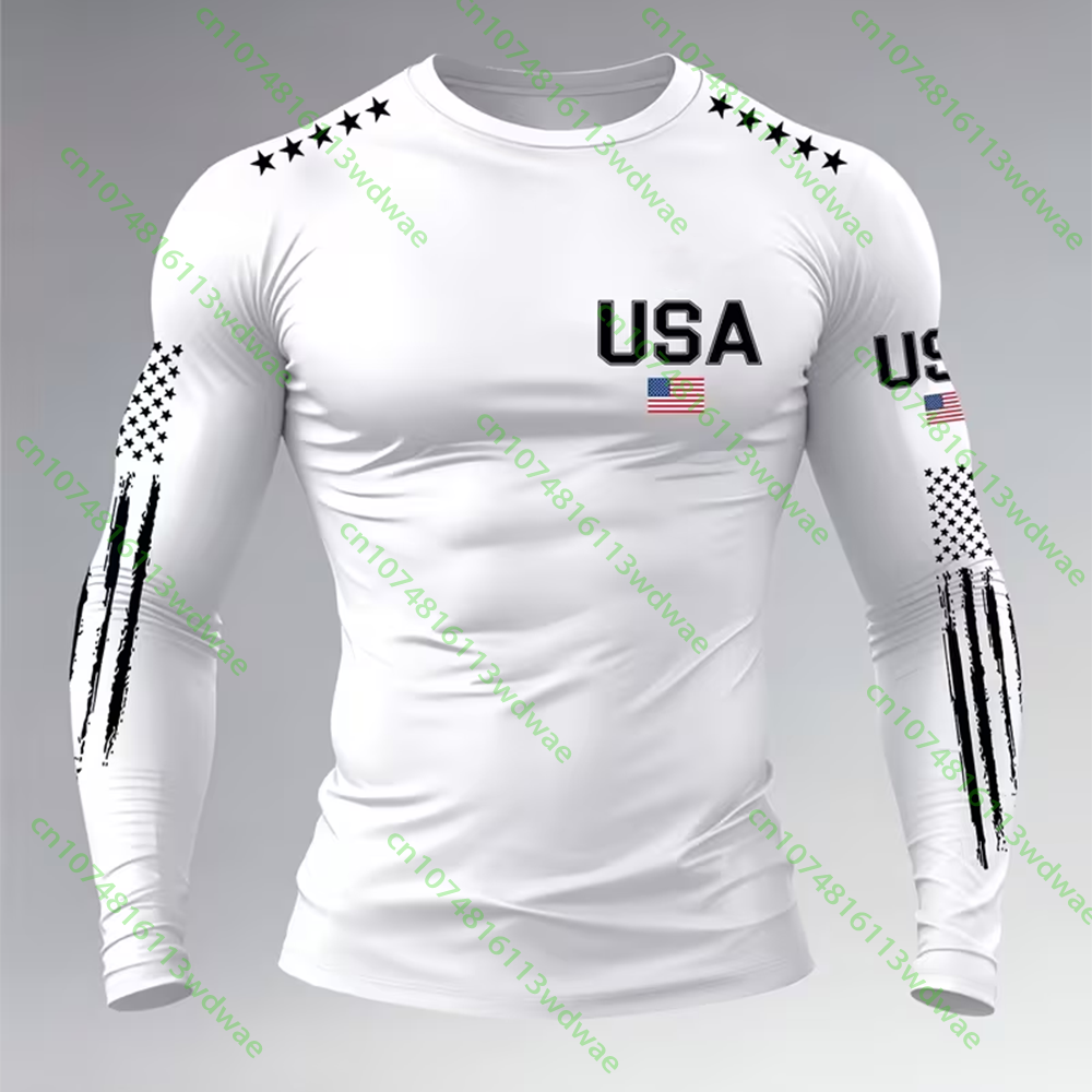 Outdoor Camping Usa - Kaos Lengan Panjang Pria Model Terbaru