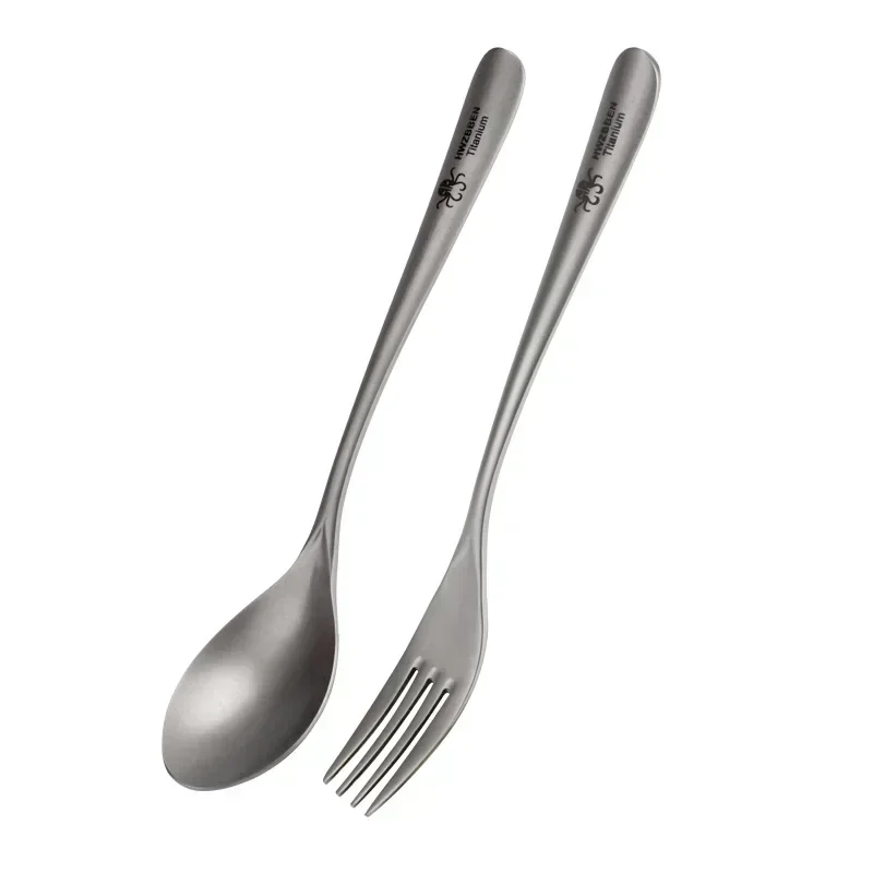 Outdoor Camping Dining Set - HWZBBEN peralatan makan Titanium portabel, peralatan