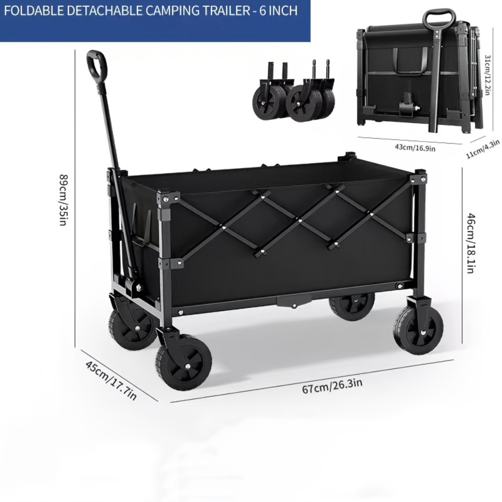 Gerobak Taman Lipat Kapasitas  - Outdoor Camping Trolley ulasan dan harga