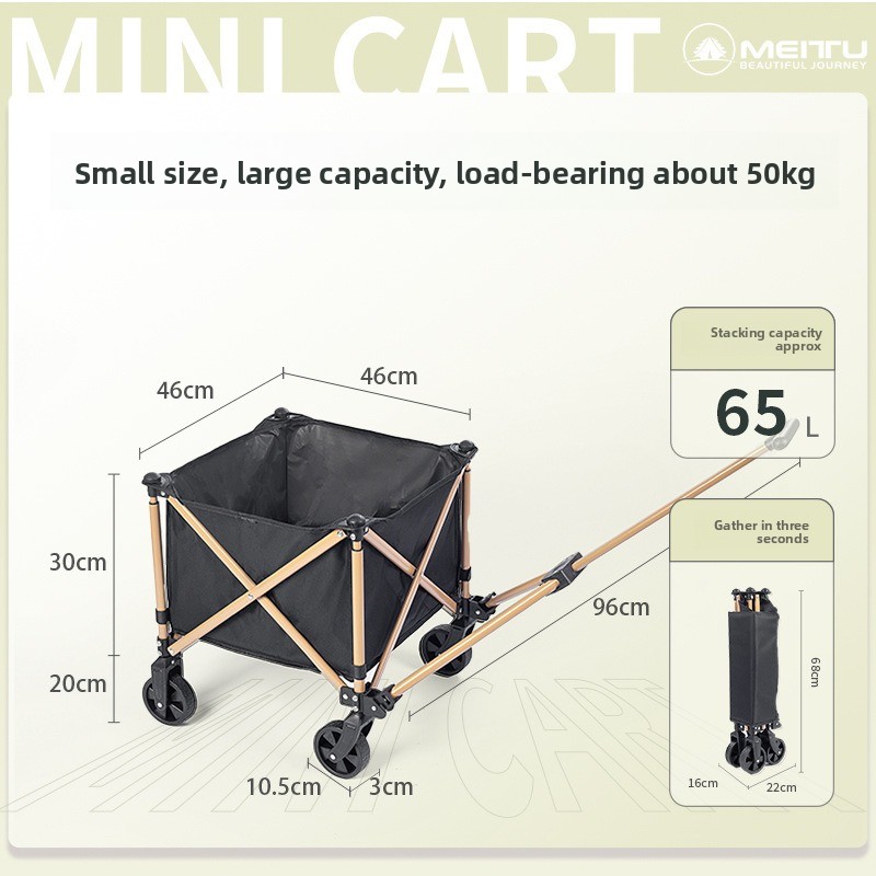 Gerobak Lipat Luar Ruangan, Ke - Outdoor Camping Trolley ulasan dan harga