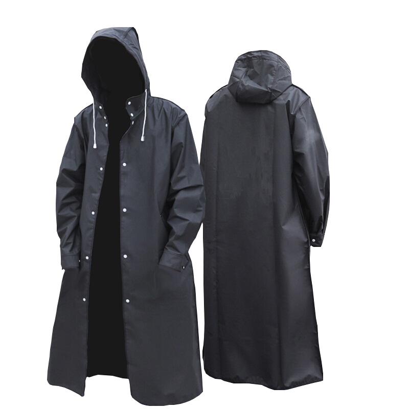 Jas Hujan Panjang Tahan Air De - Camping Rain Poncho ulasan dan harga